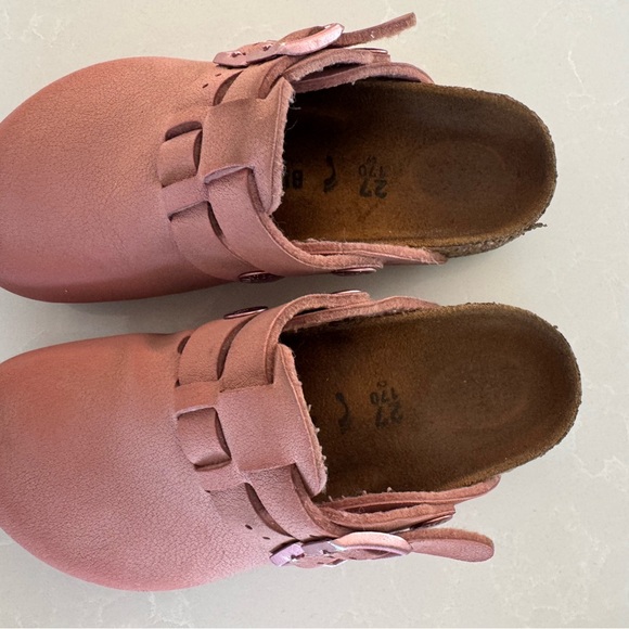 BIRKENSTOCK Kids Kay Pink Clay Birkibuc Size C9 - Picture 3 of 7